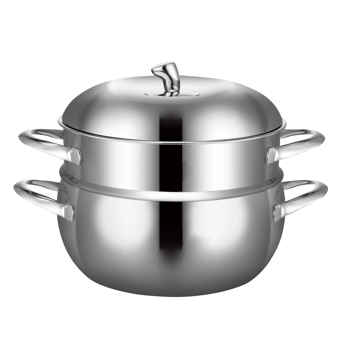 Stainless Steel Pot Steamer With Lid Handle