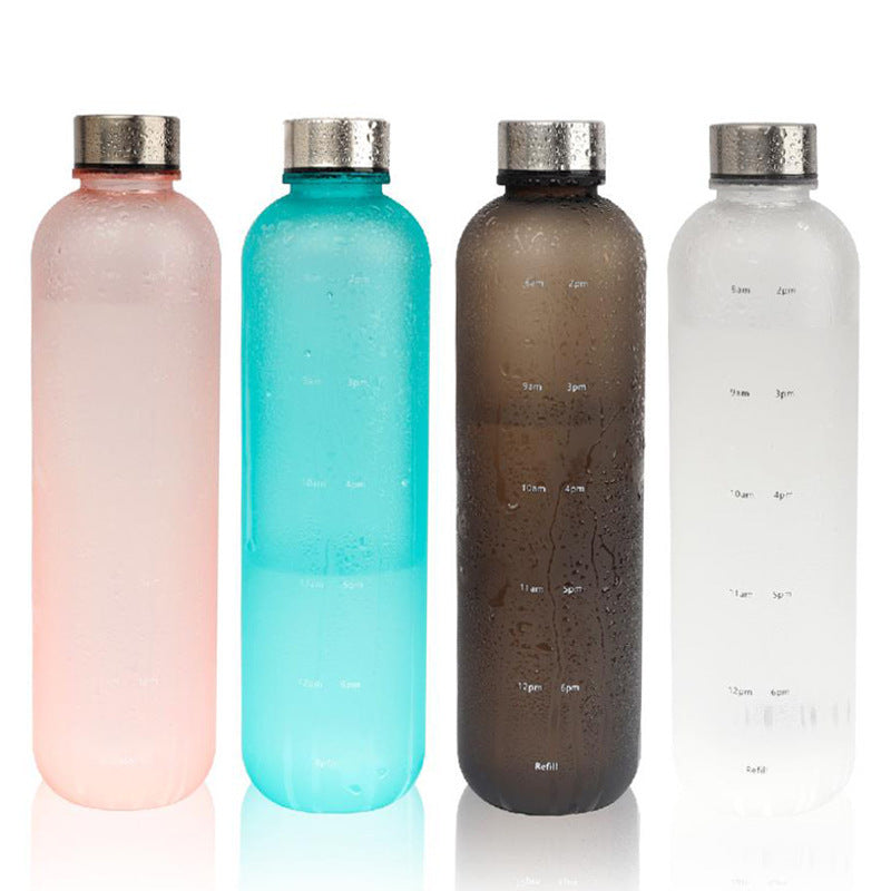 Plastic Water Bottle Frosted Gradient