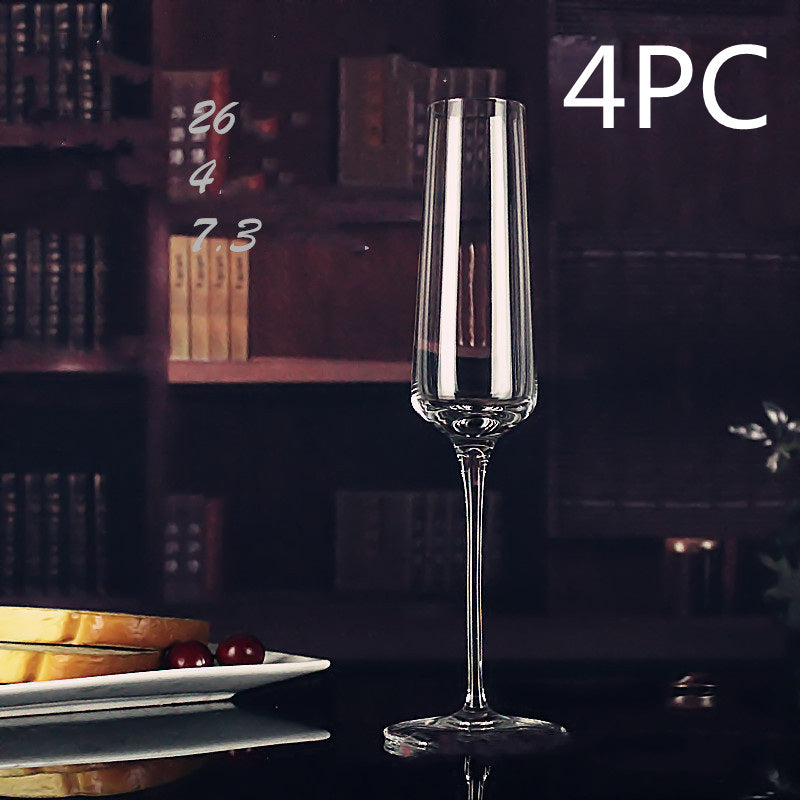 Crystal handmade champagne glass