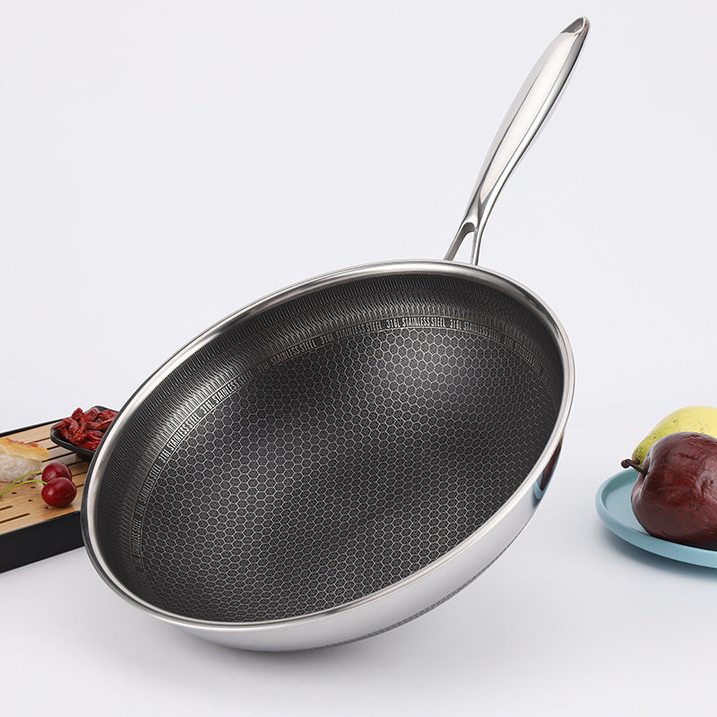 Double-sided Honeycomb Frying Pan