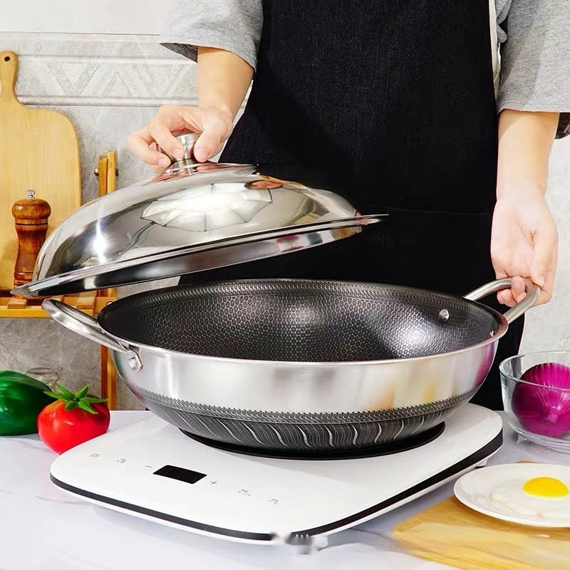304 Stainless Steel Pot With Two Handles