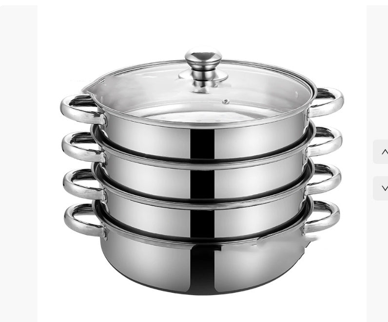 Deepen Stainless Steel Five-layer Cooking Pot