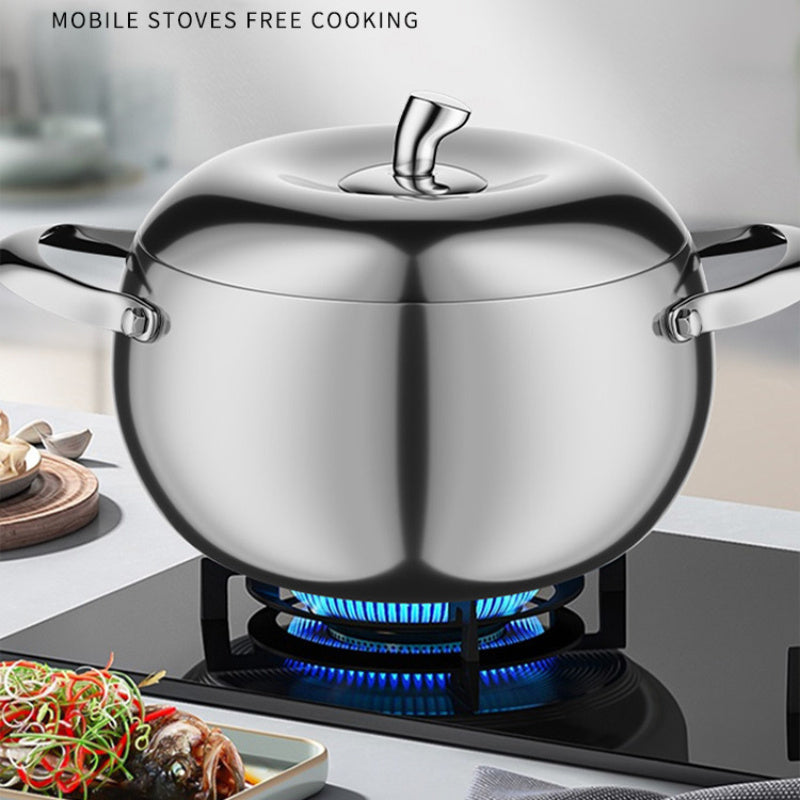 Stainless Steel Pot Steamer With Lid Handle