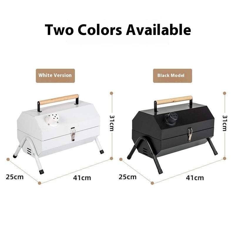 Portable Grill For Both Frying And BBQ