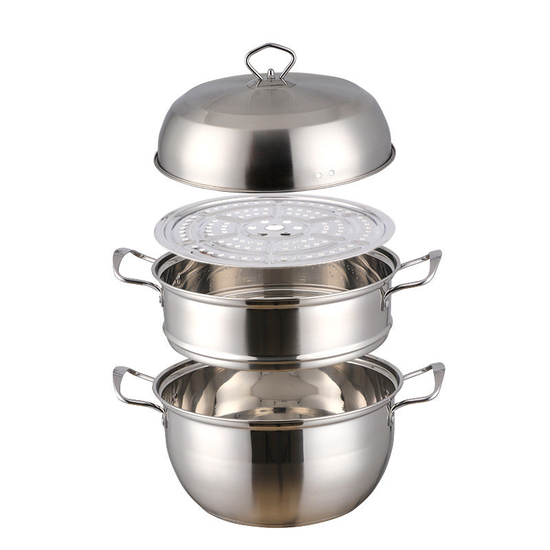 Stainless Steel Multi-layer Cooking Pot